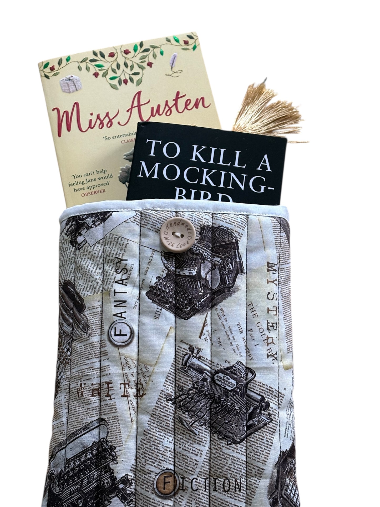 The books and bookmark are not included and are for illustrative purposes only.