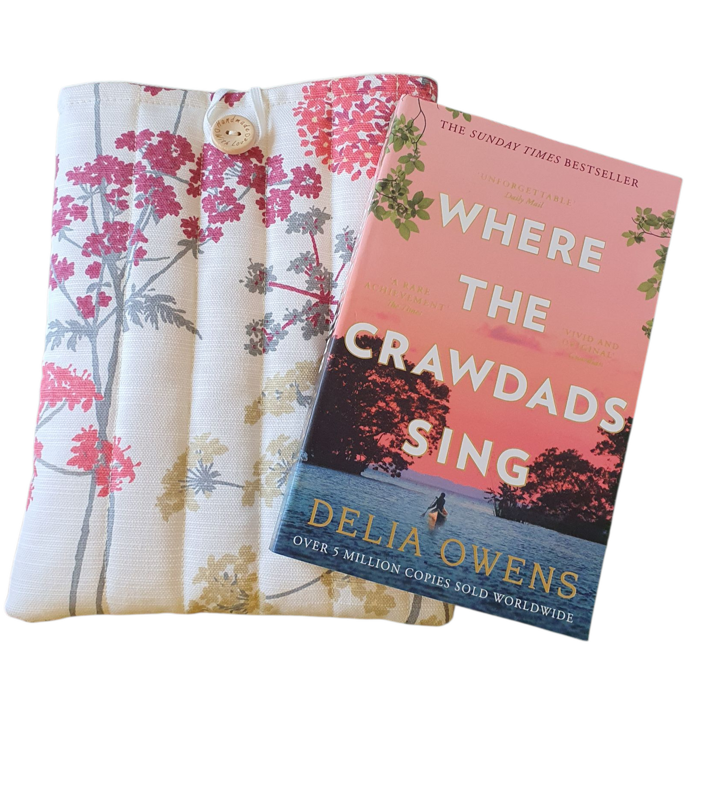 The padded Book Pouch is ideal for a bookworm as a Book Lovers Gift. This is the ideal book accessory. Please note the book is not included and is for illustrative purposes only.