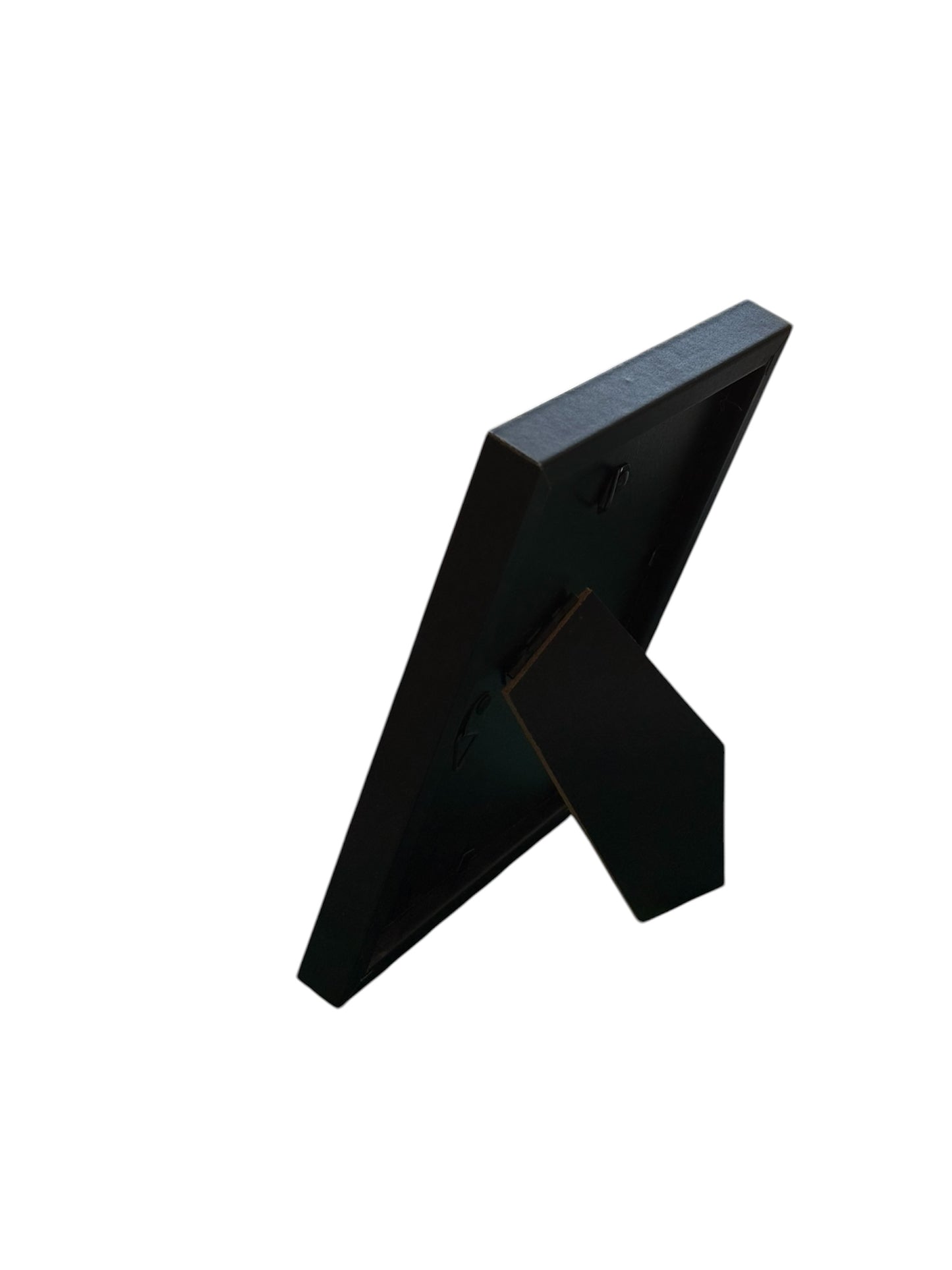 The frame can be used easel style or mounted on a wall.