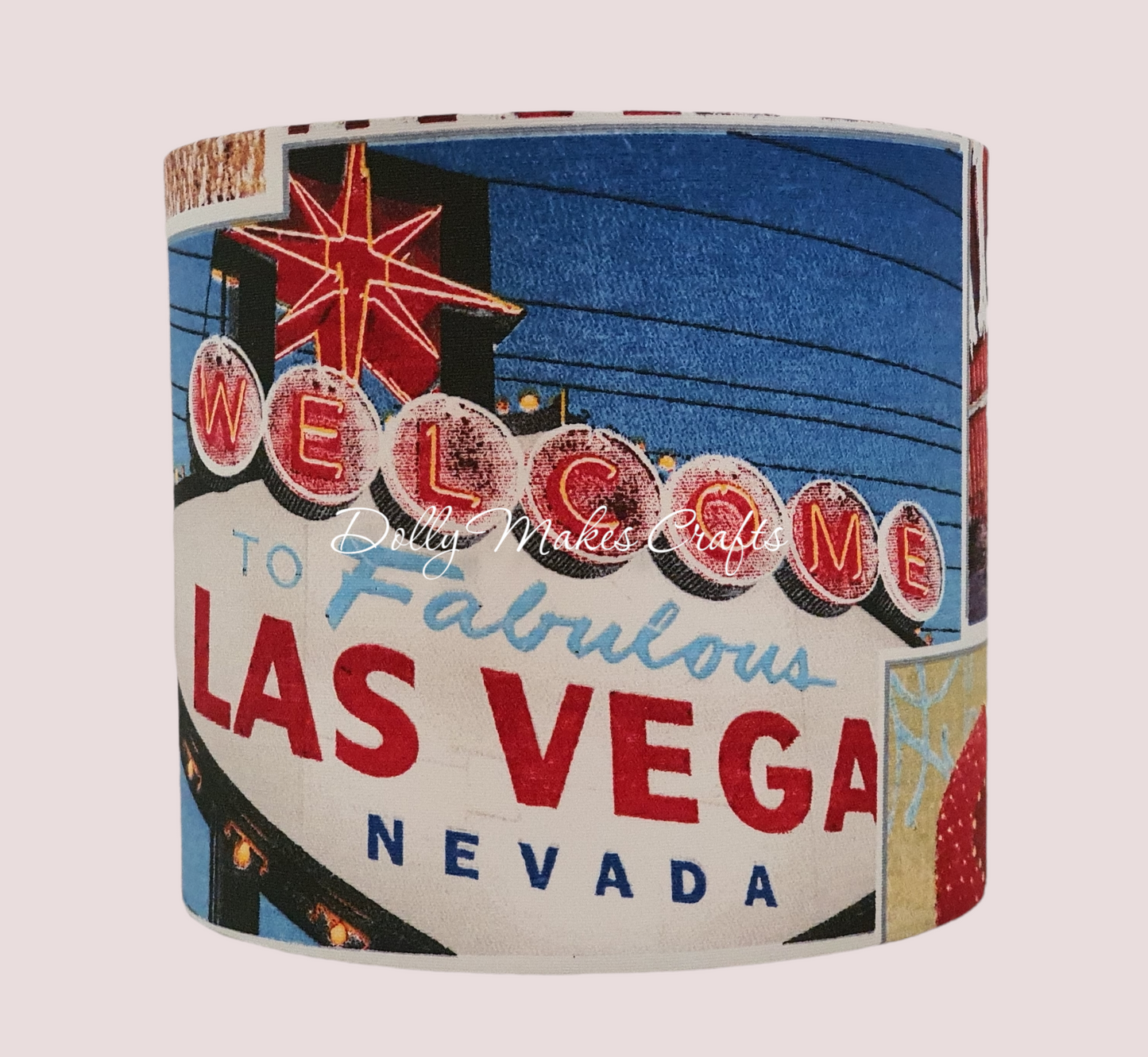 Las Vegas - Handmade Drum Lamp Shade (20cm)