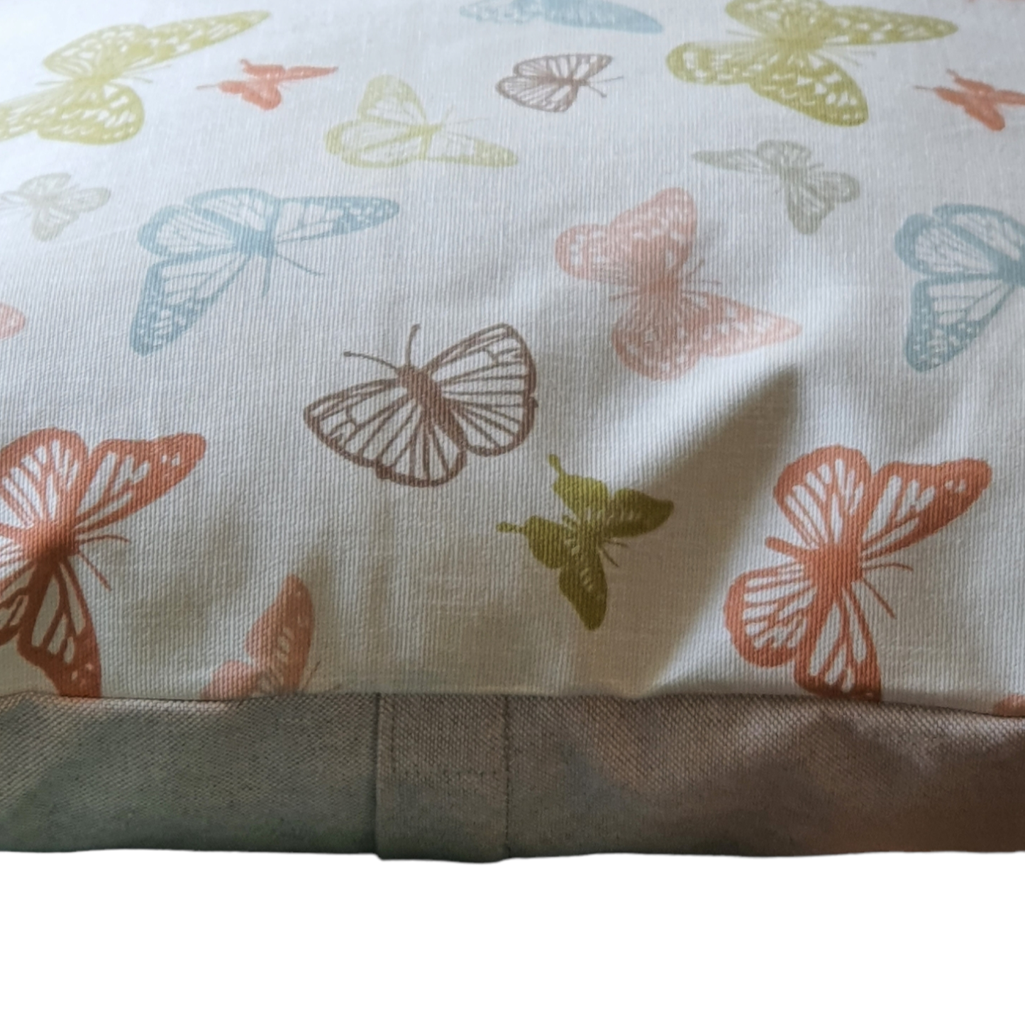 Pretty Pastel Butterflies - Handmade Zipped Cushion Cover