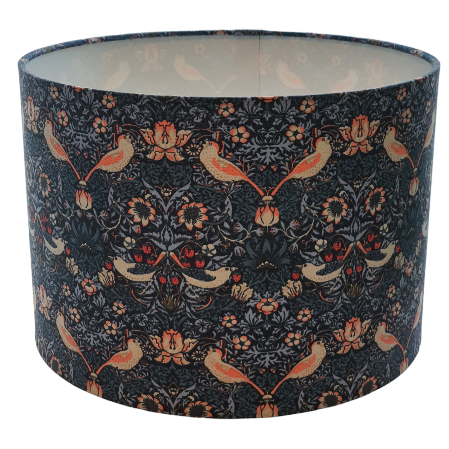 Strawberry Thief - Handmade 30cm Drum Lampshade