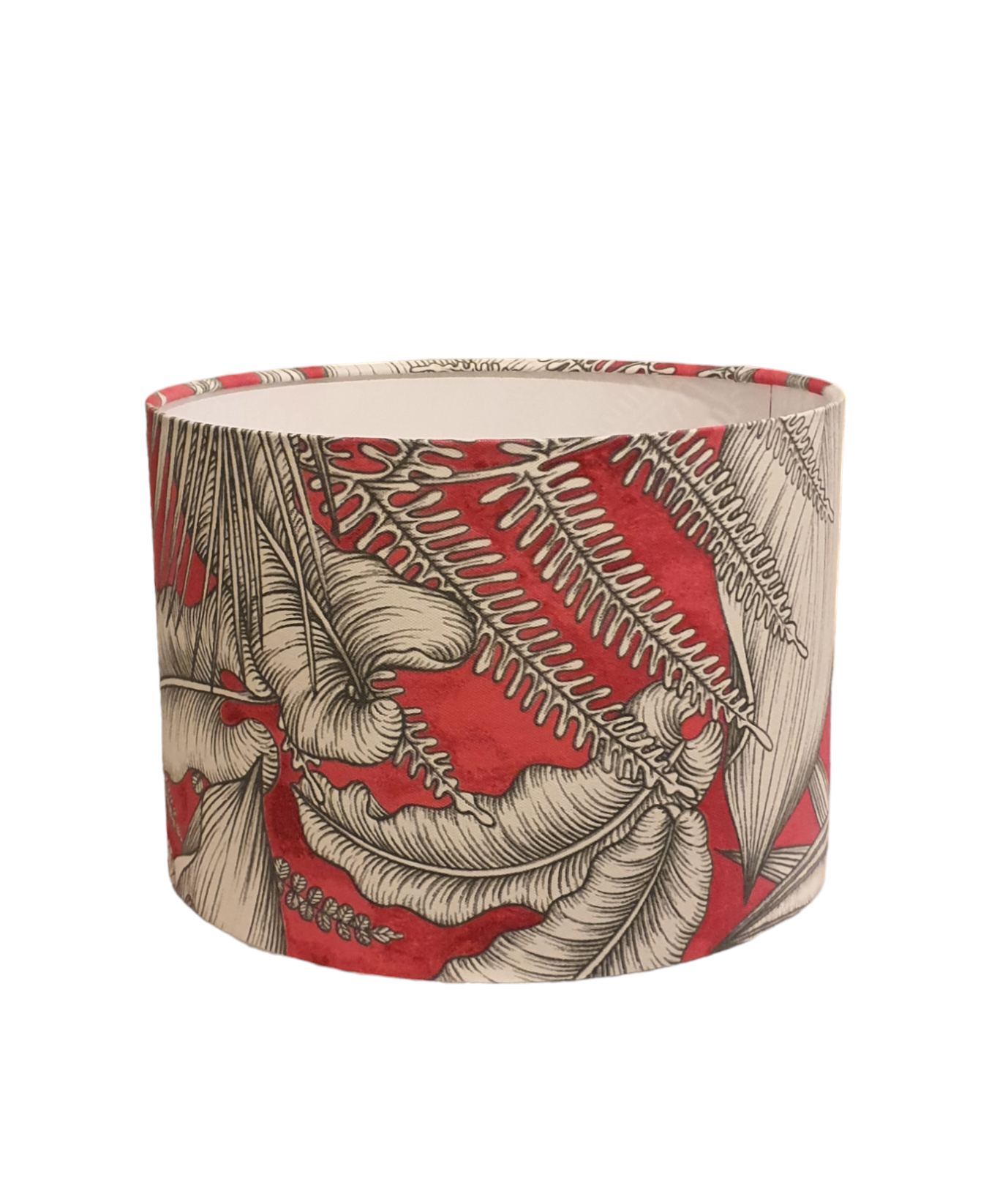 Pink Grey Tropical Leaf 30cm Lampshade