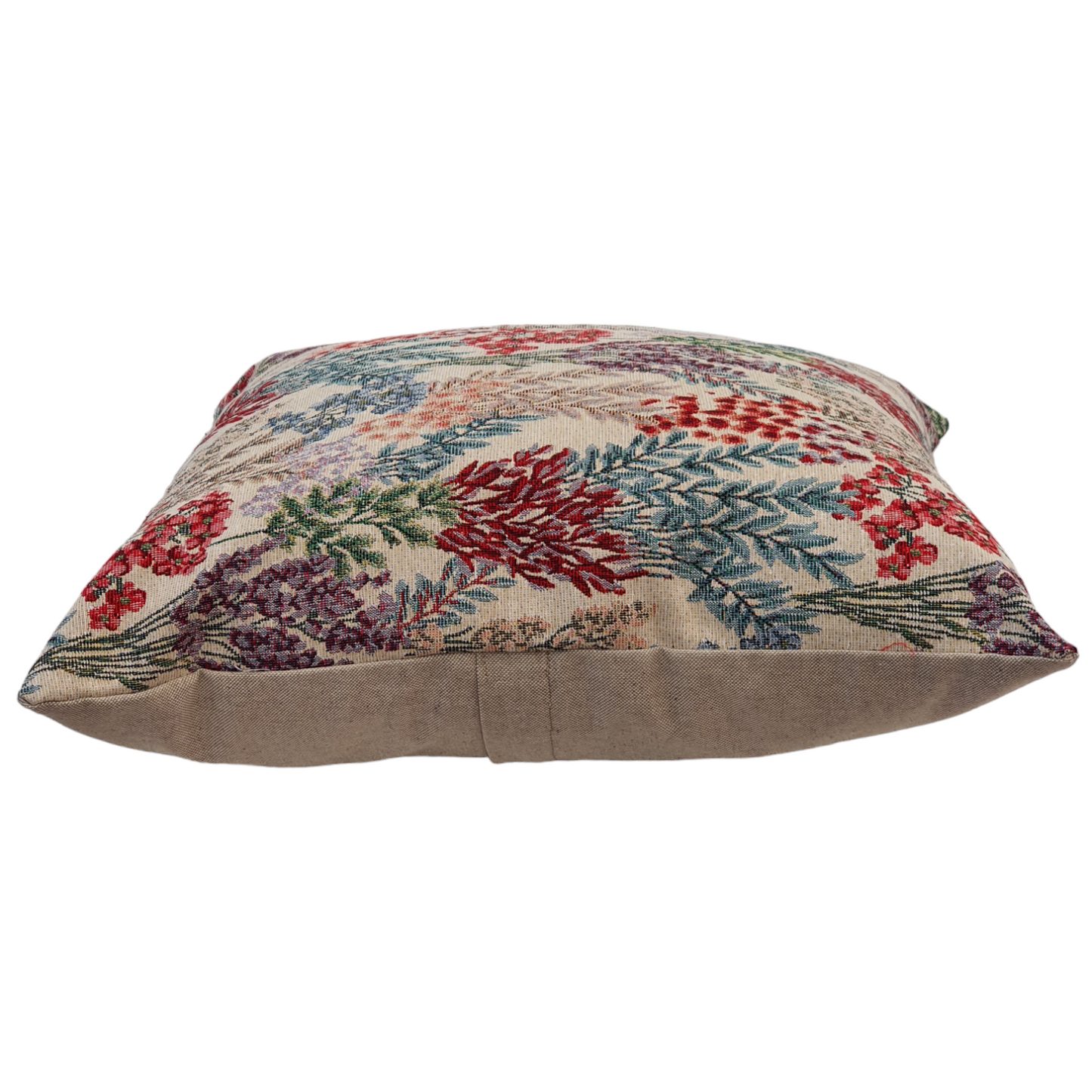Handmade Giardini Floral Tapestry Fabric Cushion Cover - 17in x 17in (44cms x 44cms)