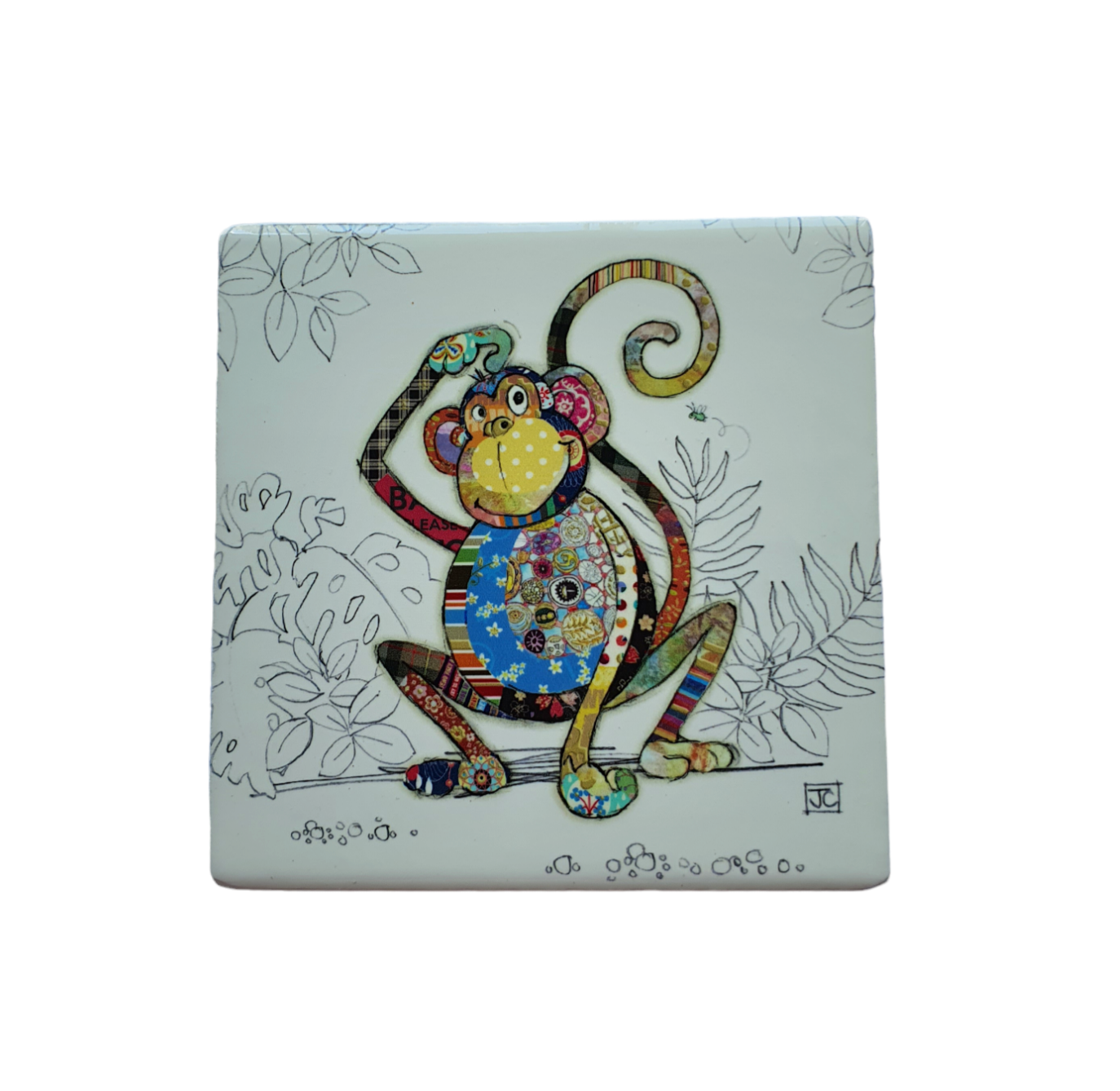 Bug Art Monty Monkey Ceramic Coaster