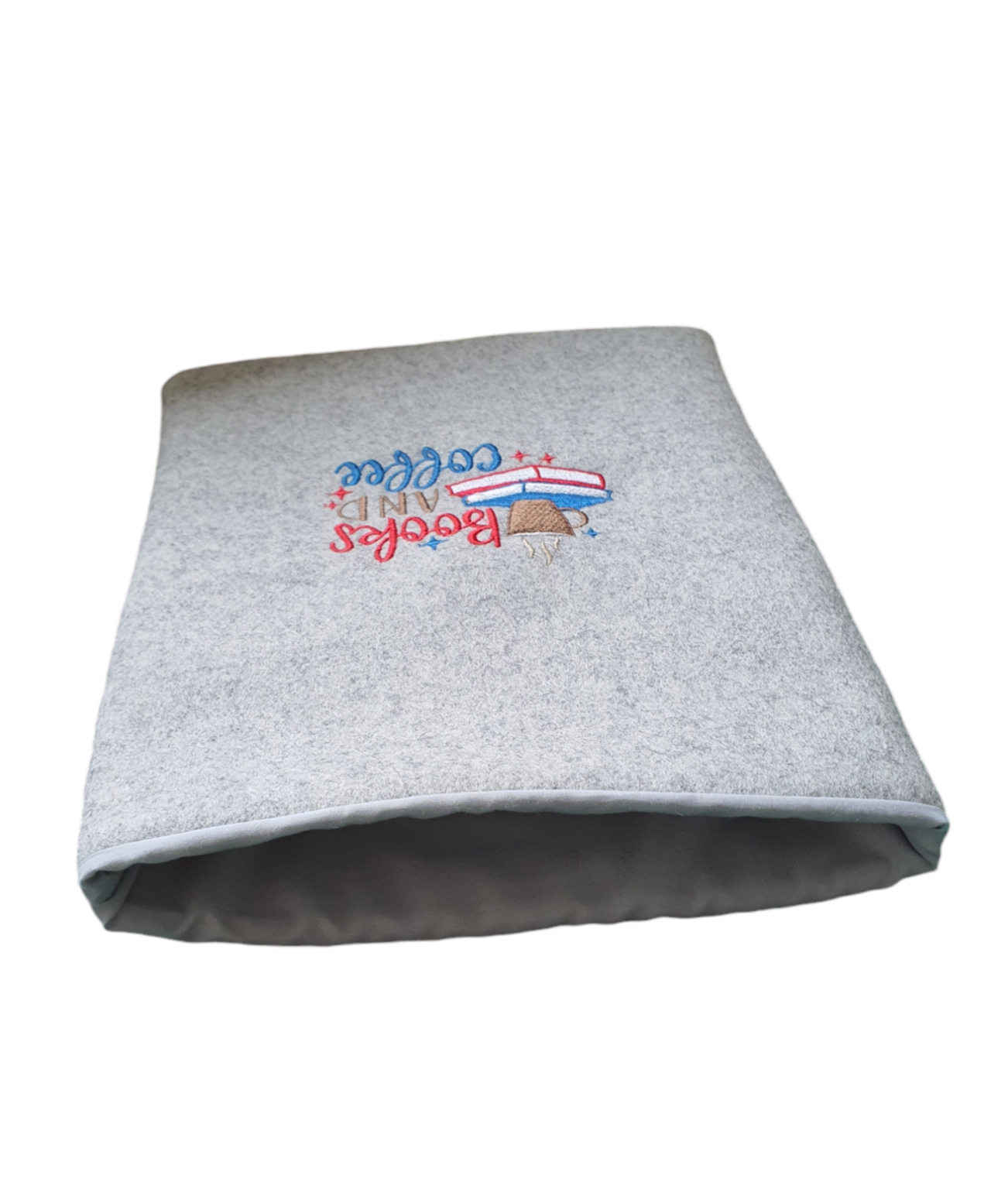 Handmade Embroidered Padded Book Pouch, Book Sleeve, Book Cover, Book Lovers Gift, Kindle Cover