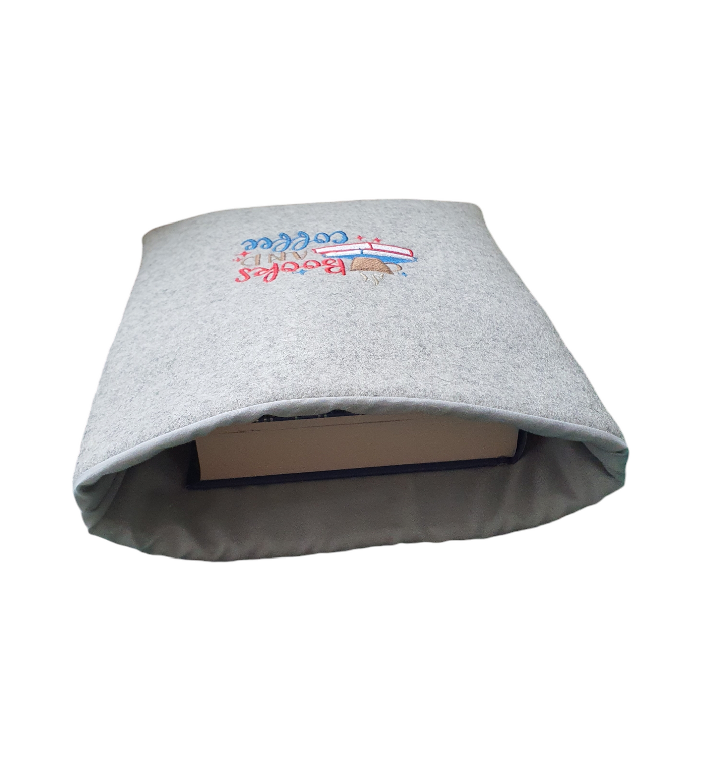 Handmade Embroidered Padded Book Pouch, Book Sleeve, Book Cover, Book Lovers Gift, Kindle Cover