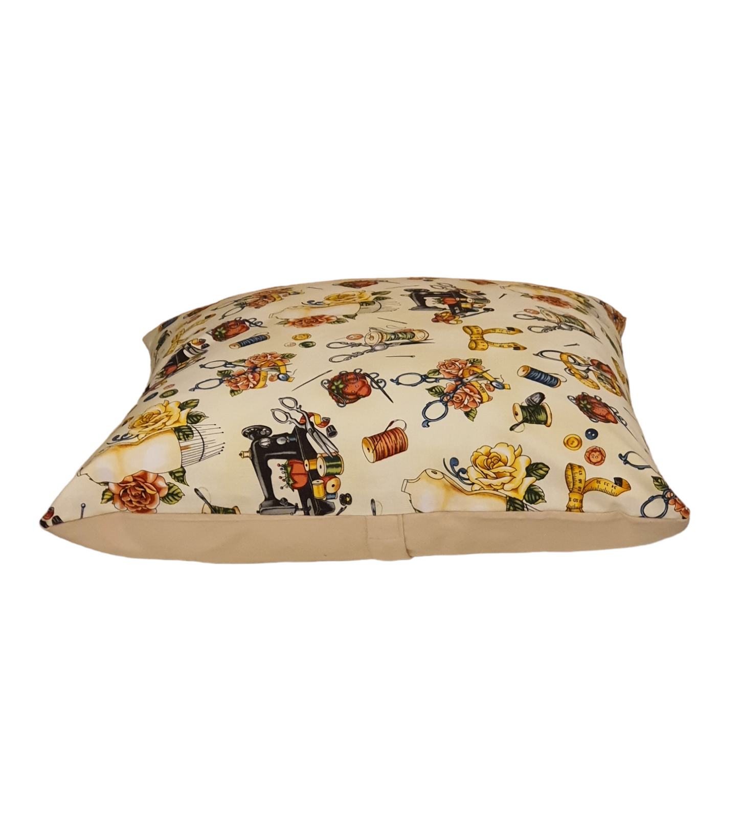 Vintage Couturier - Handmade Zipped Cushion Cover (17"x17")