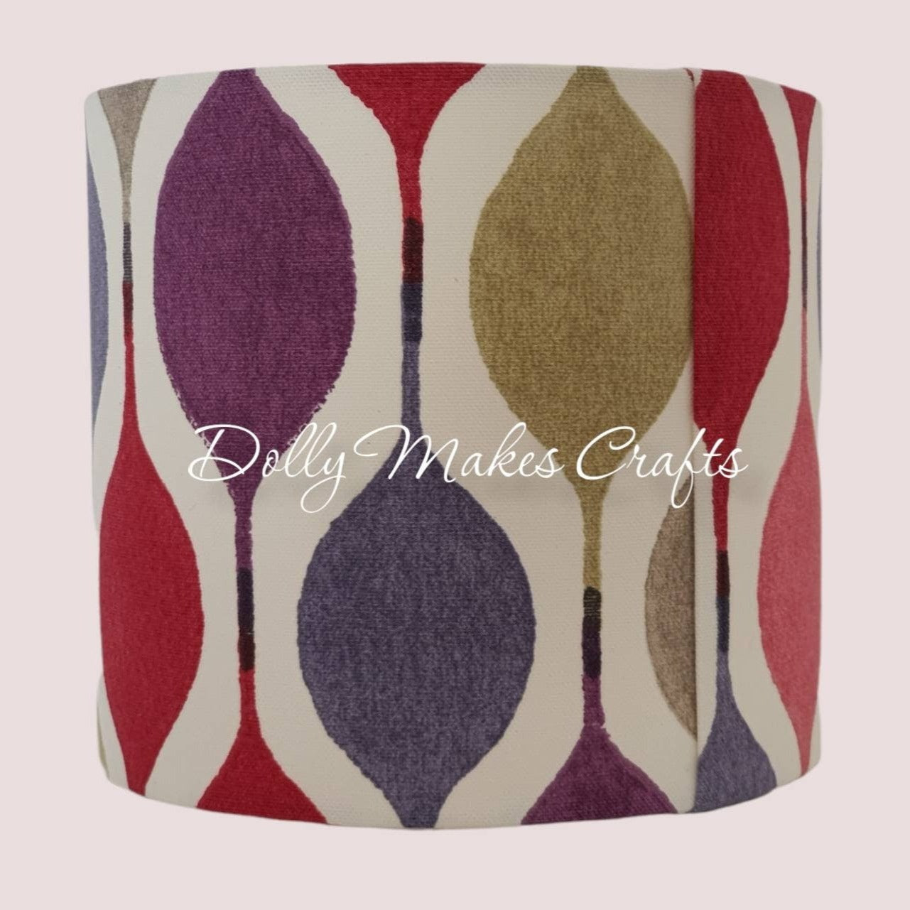 Verve Berry Fabric - Handmade 20cm Drum Lampshade
