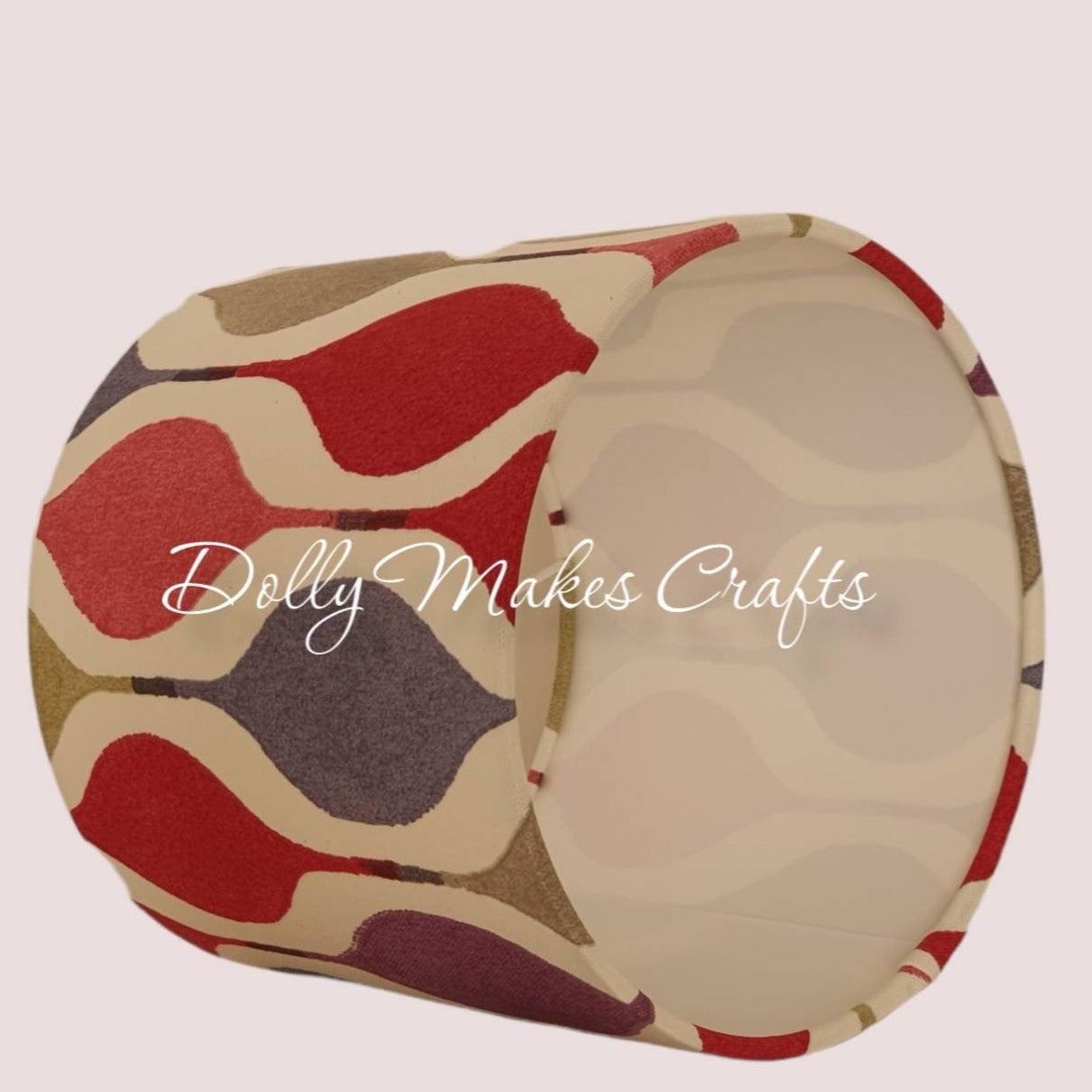 Verve Berry Fabric - Handmade 20cm Drum Lampshade