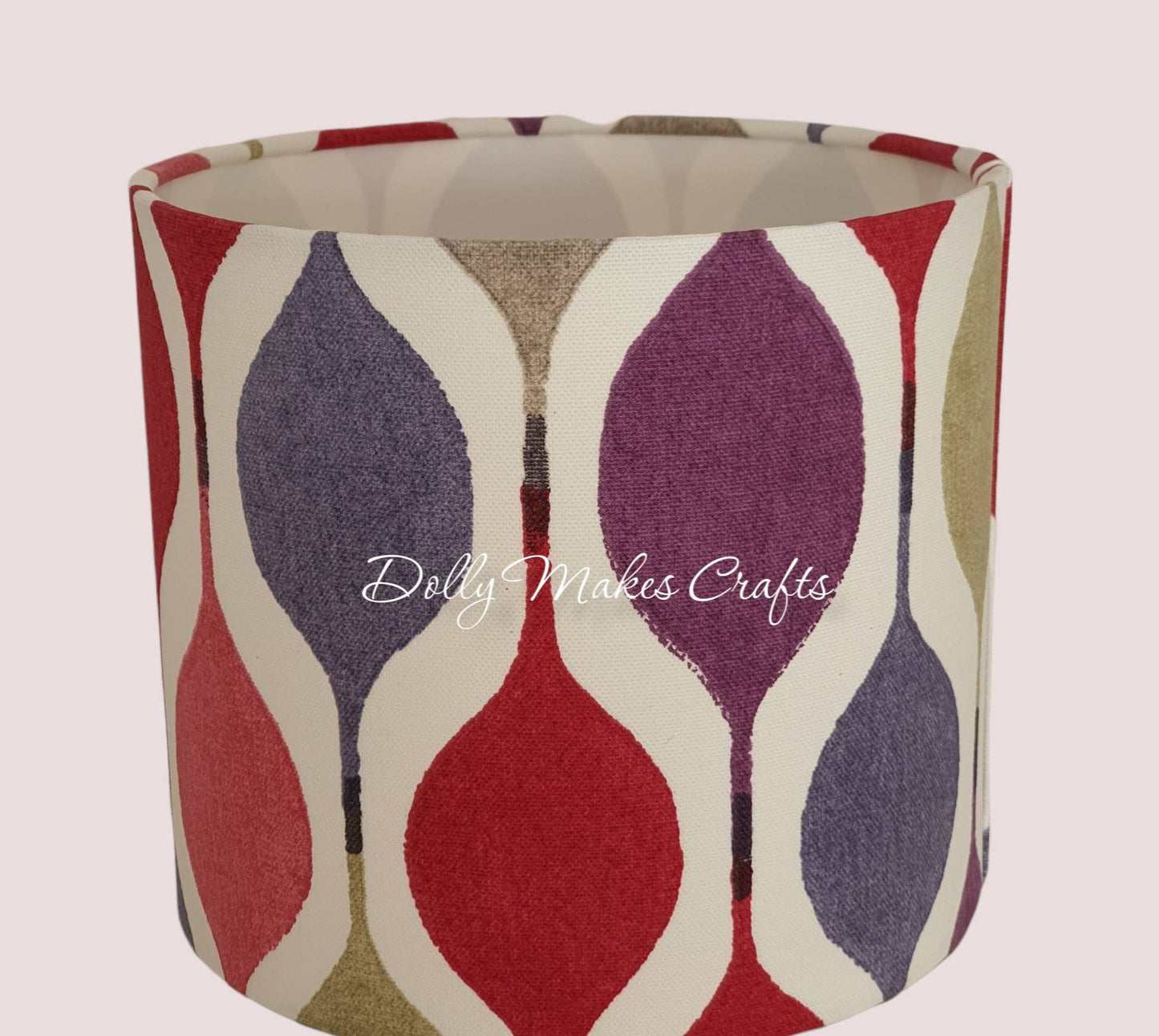 Verve Berry Fabric - Handmade 20cm Drum Lampshade