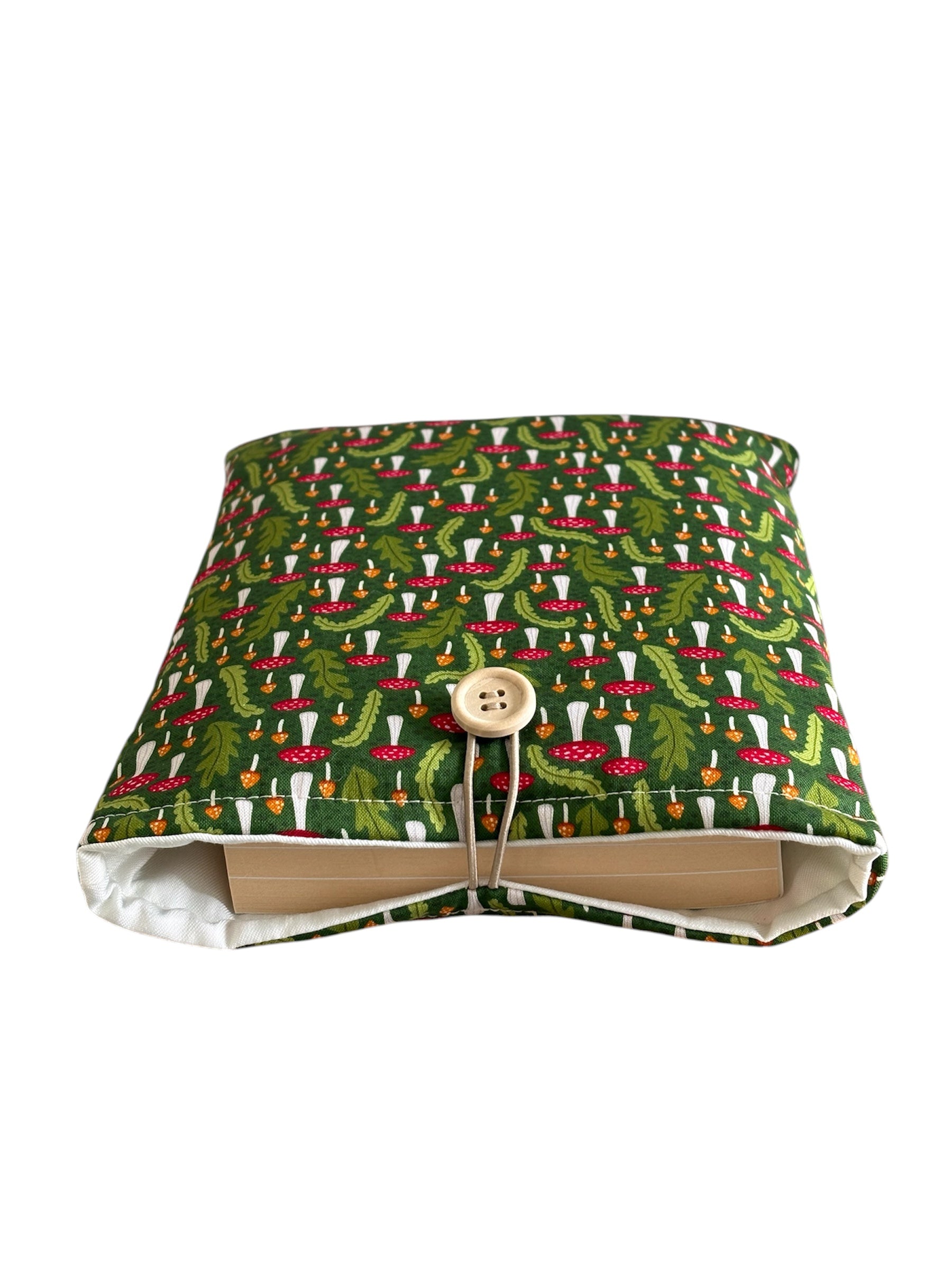 The padded Book Pouch will be an ideal Book Lovers Gift as will protect precious books from wear and tear whilst being carried on the go.  The Book Cover is approximately 23cms  x 18cms (9inches x 7inches) and would also offer protection for a Kindle e-Reader but check the measurement of the device prior to placing an order. Please note the book in the photograph is not included and is for illustrative purposes only.