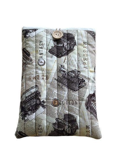 The handmade Book Cover is approximately 24cms x 18.5ms and would also offer protection for a Kindle, e-Reader but check the measurement of the device prior to placing an order.