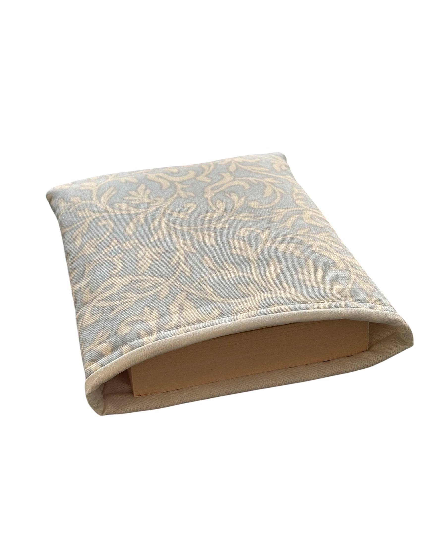 The handmade padded Book Cover is an ideal Book Lovers Gift as it will protect precious books from wear and tear whilst being carried on the go.  Please note the book in the photo is not included and is for illustrative purposes only.
