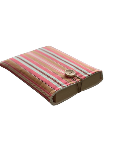 The handmade Book Pouch is approximately 20.5cms x 16cms (8inches by 6.25inches).  Please note the book in the photograph is not included and is for illustrative purposes only.
