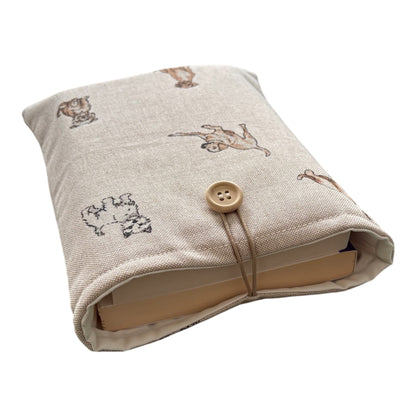 The padded handmade Book Pouch will protect books from wear and tear whilst being carried on the go.