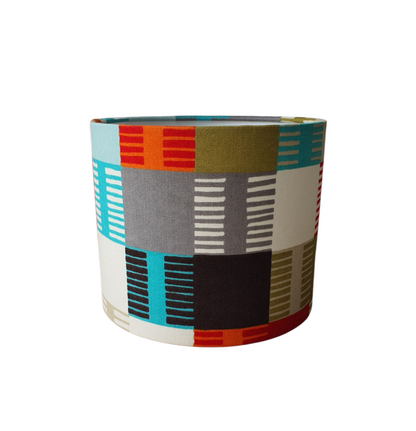 Another angle of the handmade 25cms drum lampshade.