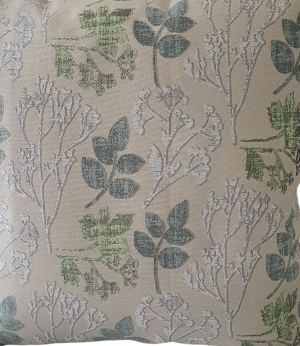 A close up of the patterned fabric.  