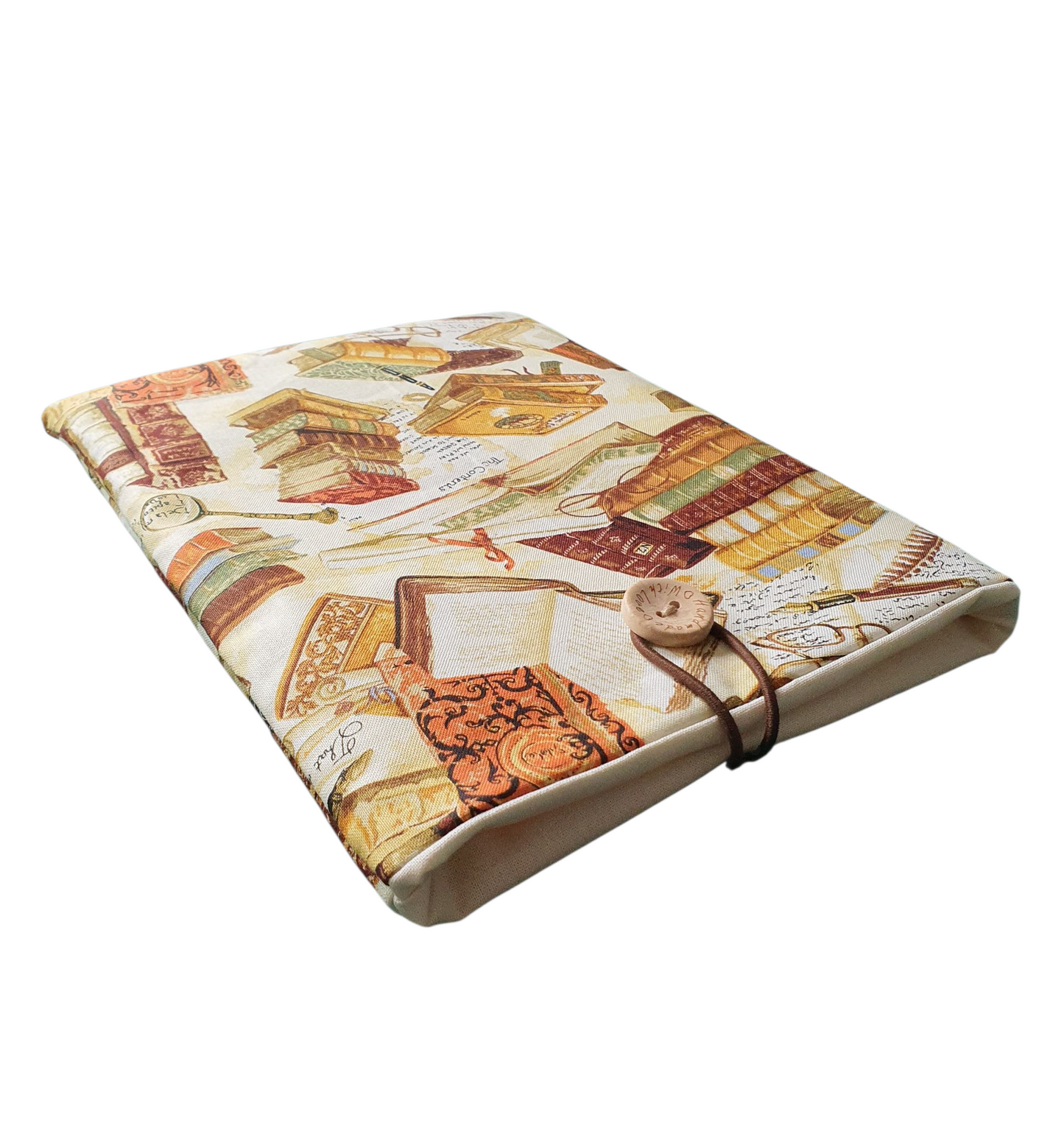 Handmade Padded Book Pouch, Book Lovers Gift, Book Cover, Book Sleeve, Book Bag