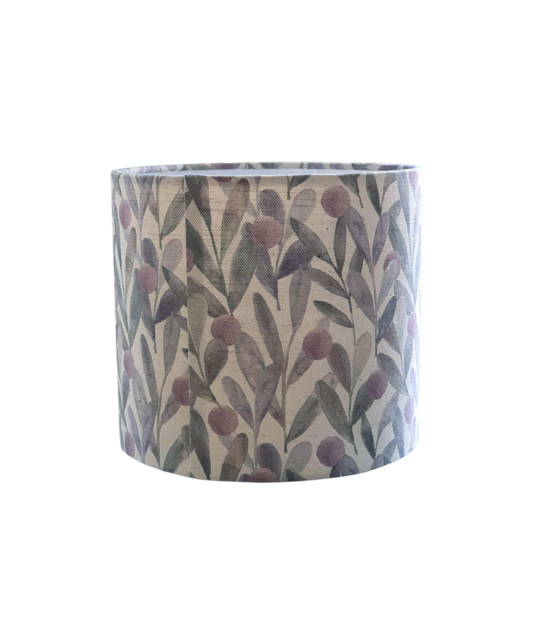 The back of the 20cm drum lampshade which shows the join.