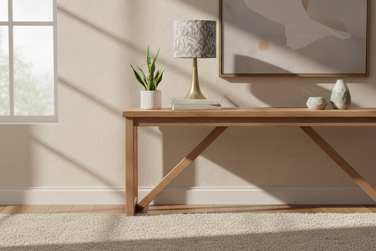 Handmade 20cm Drum Lampshade, Voyage Maison Katsura Violet Fabric, Table Lampshade