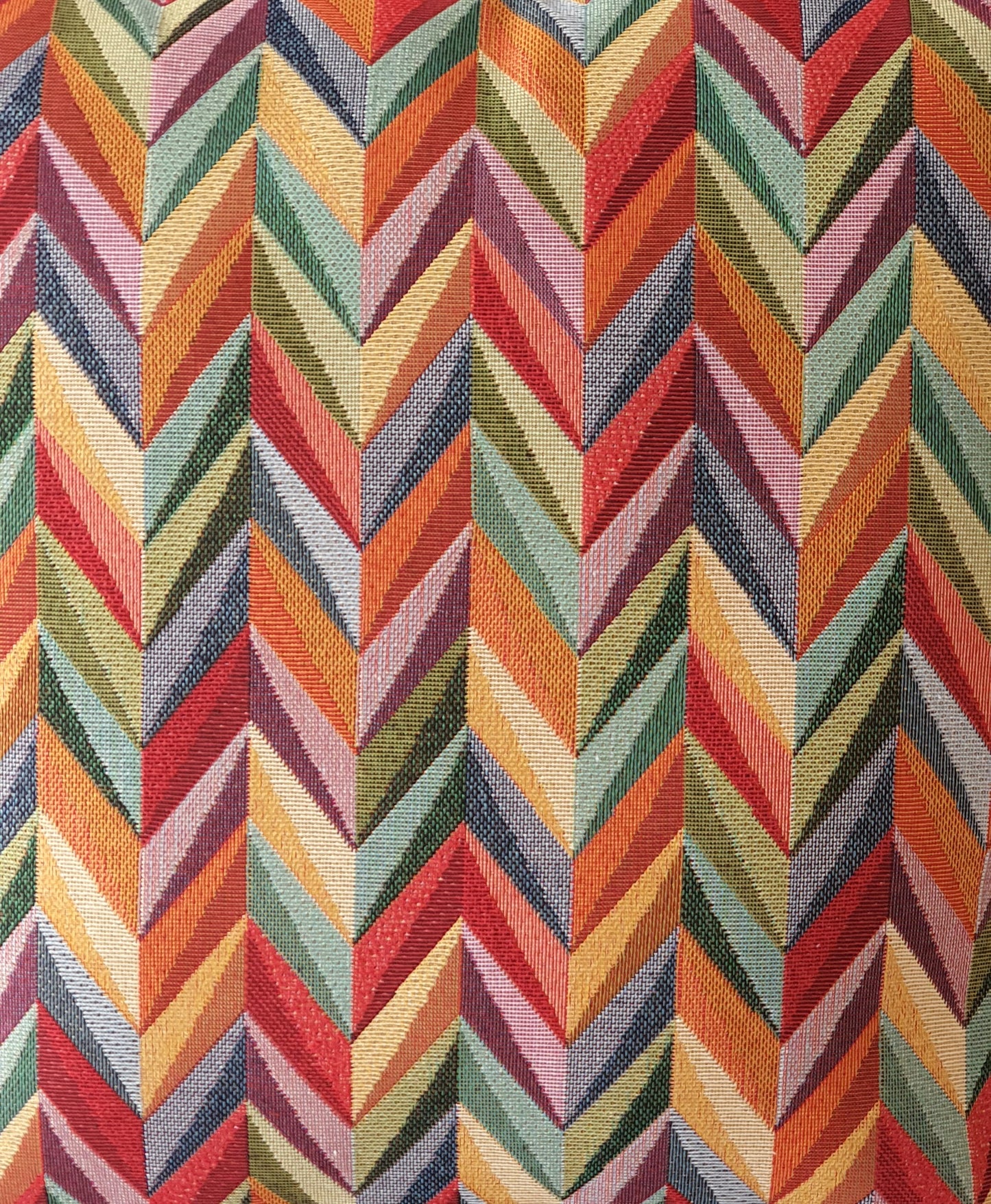 Handmade Chevron Tapestry Fabric Zipped Cushion Cover