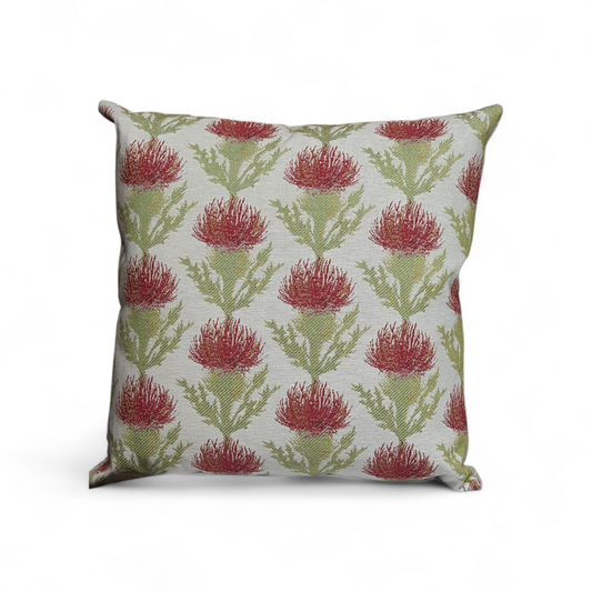 Handmade Zipped Cushion Cover, Thistle Pattern, Tapestry Fabric, Voyage Maison Fabric
