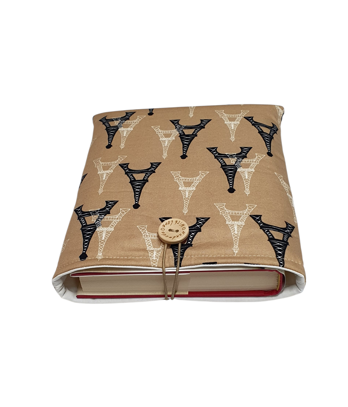 The handmade Book Pouch will protect books from wear and tear whilst being carried on the go.  Please note the book is not included and is for illustrative purposes only.