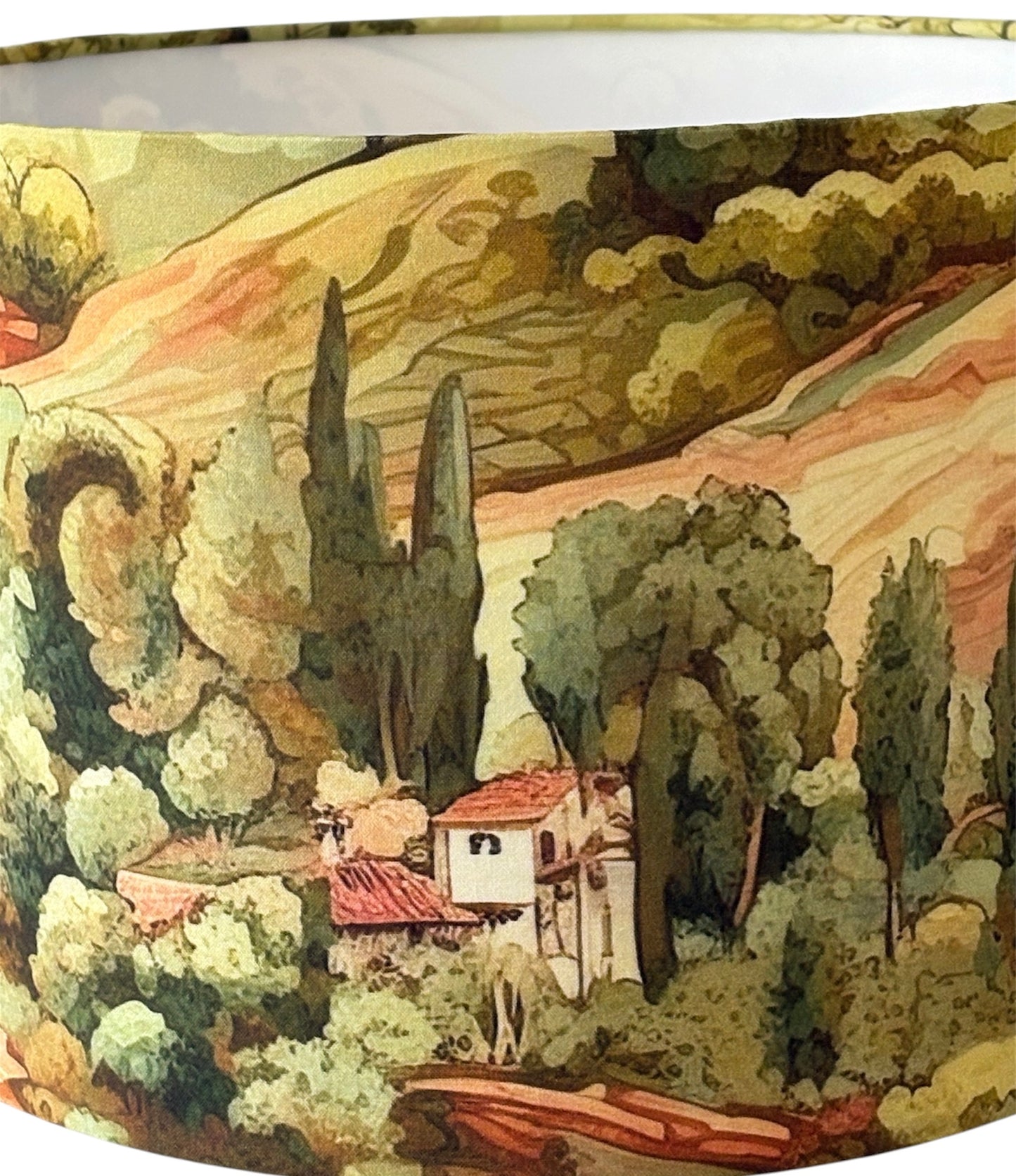 A close up of one part of the stunning Tuscany landscape pattern.