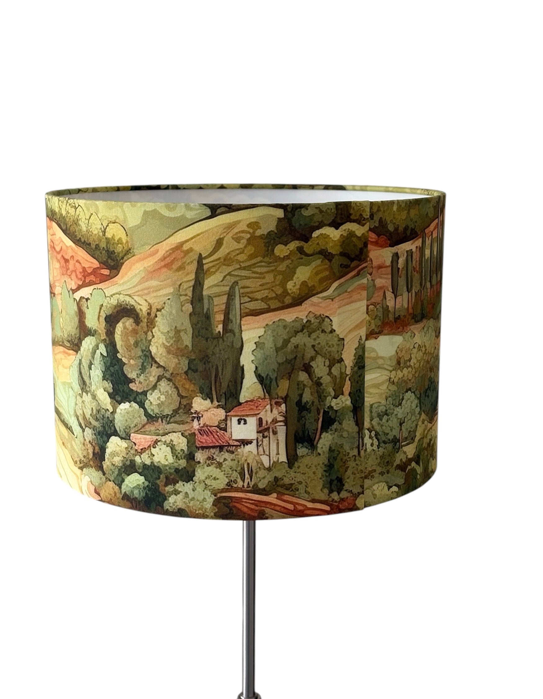Please note the listing is for the handmade shade only and does not include the lamp base.  It is recommended a low energy or LED bulb is used equivalent to a maximum of 60 watts.