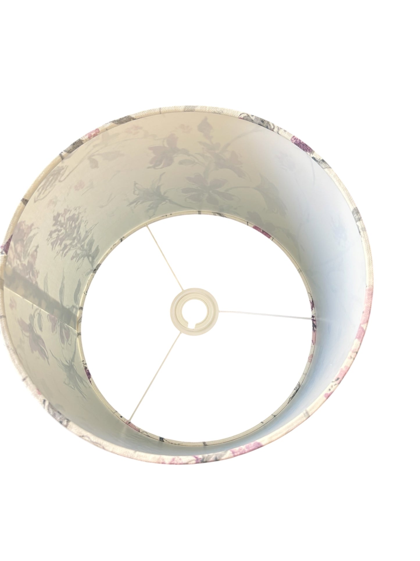 A view of the lampshade from the top of the lampshade. 