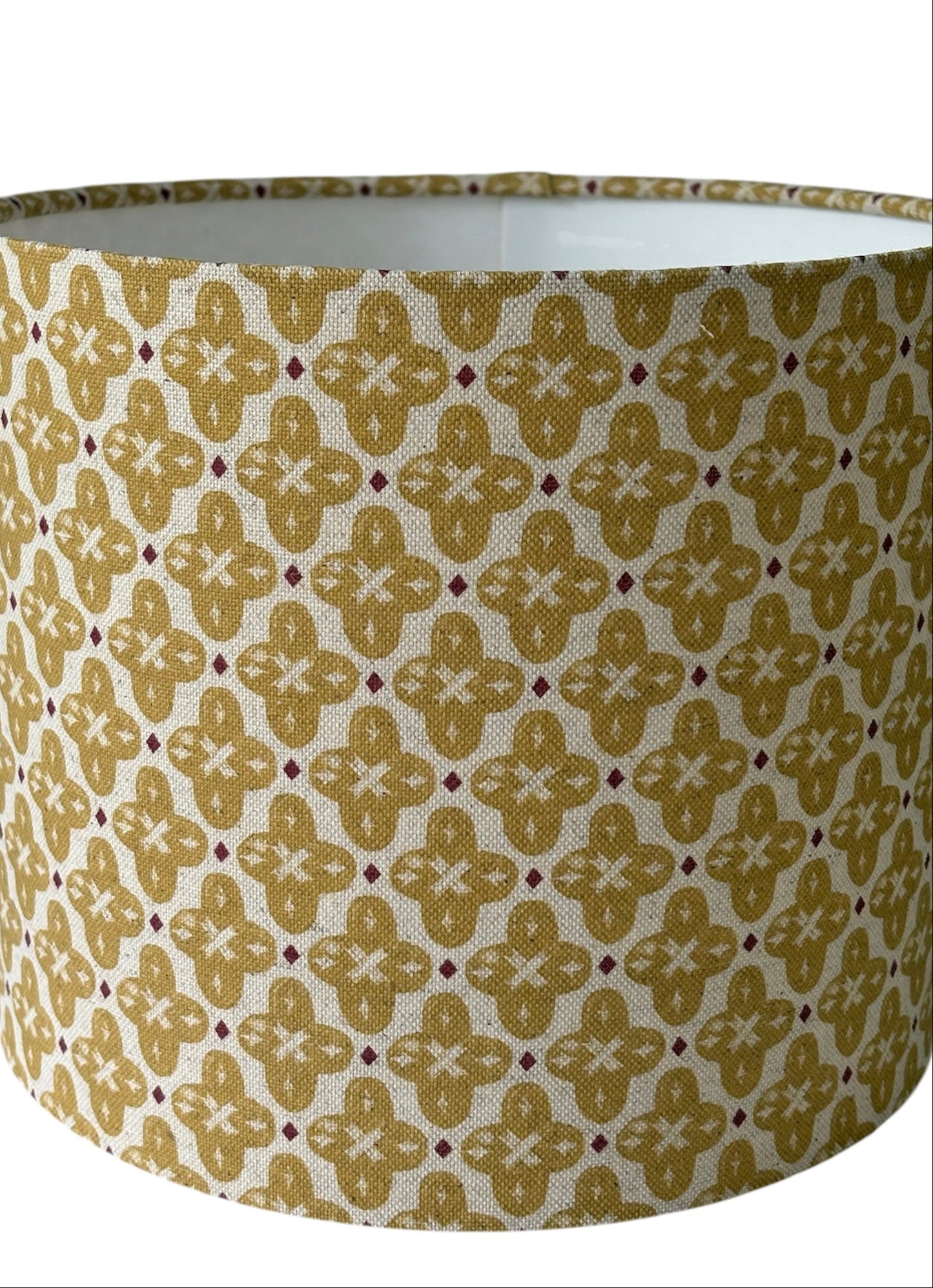 A close up of the lampshade.  It is recommended a low energy or LED bulb, equivalent to a maximum of 60 watts, is used.  