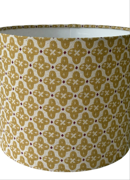 A close up of the lampshade.  It is recommended a low energy or LED bulb, equivalent to a maximum of 60 watts, is used.  