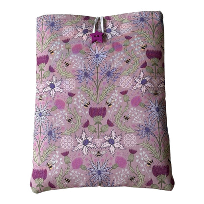 The padded Book Pouch is an ideal Book Accessory and may also provide protection for a Kindle or e-Reader being 17cms x 22cms but check the measurements of the device prior to placing an order.