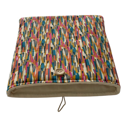 Handmade Padded Multicolour iPad Pouch, Book Pouch, Book Sleeve, Book Cover, Kindle Sleeve, Book Lovers Gift