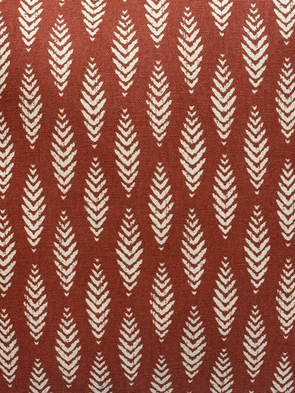 A close up of the patterned fabric.