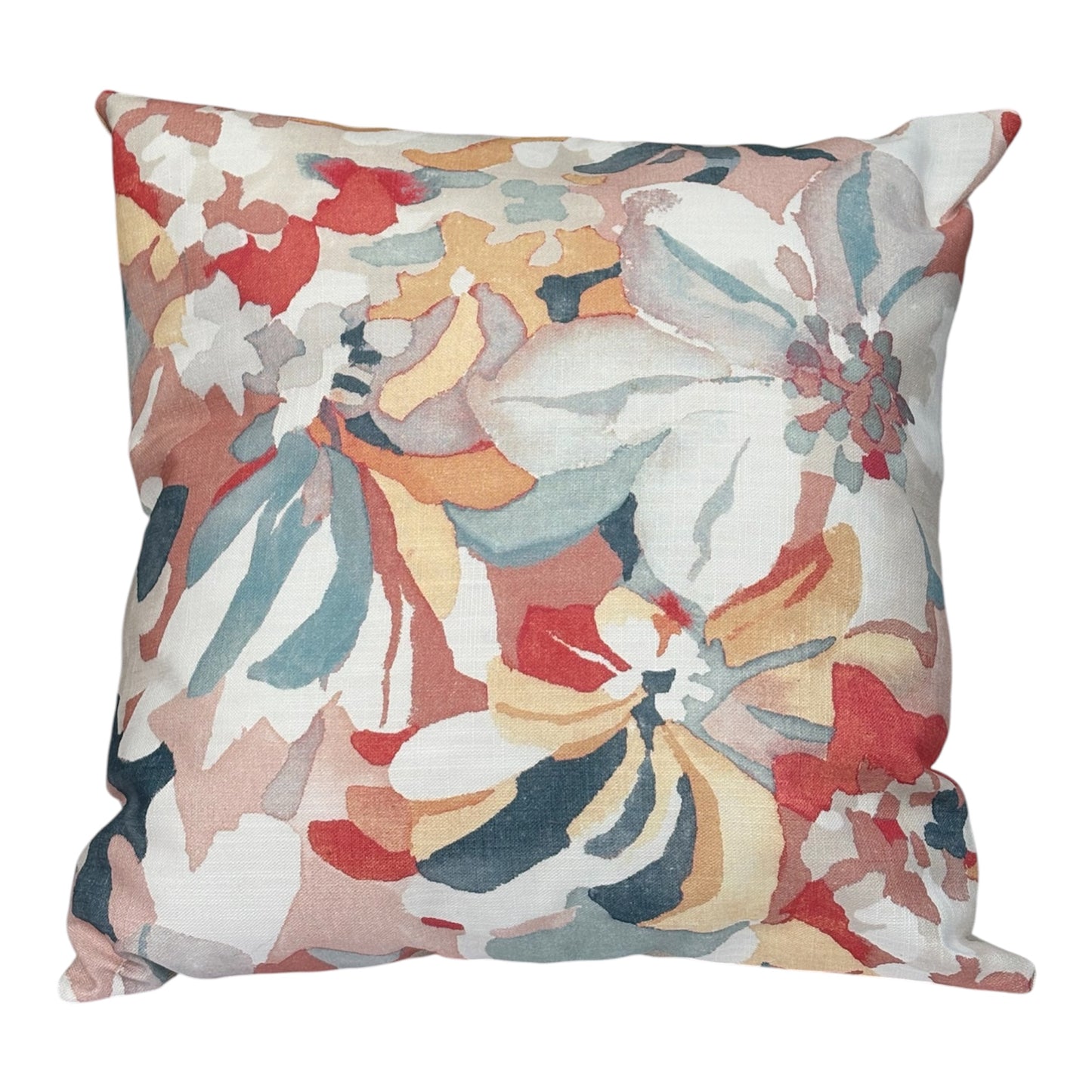 Handmade Zipped Abstract Floral Cushion Cover