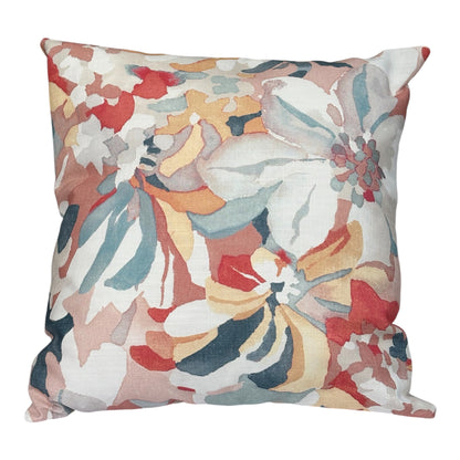 Handmade Zipped Abstract Floral Cushion Cover