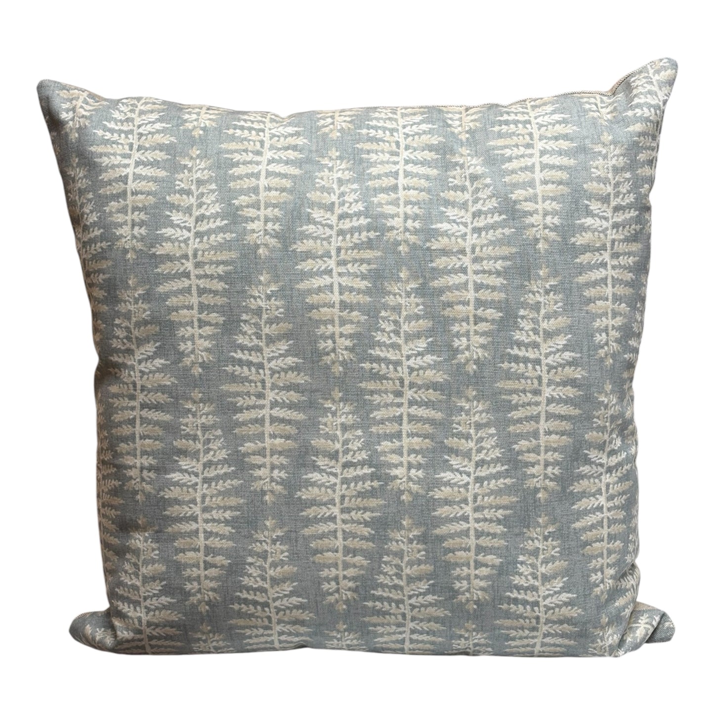 The handmade cushion cover is approximately 44cms x 44cms (17.5inches x 17.5 inches) and would be suitable for an 18 inch insert for plumpness.  Please note the listing is for the cushion cover only and does not include the cushion insert.