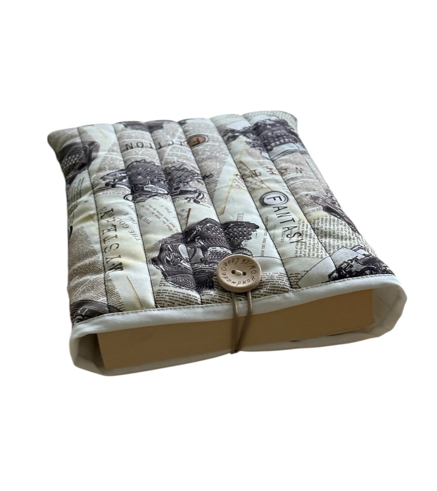 The padded Book Pouch is an ideal Book Lovers Gift and will protect books from wear and tear whilst being carried on the go.  The book in the photo is not included and is for illustrative purposes only.