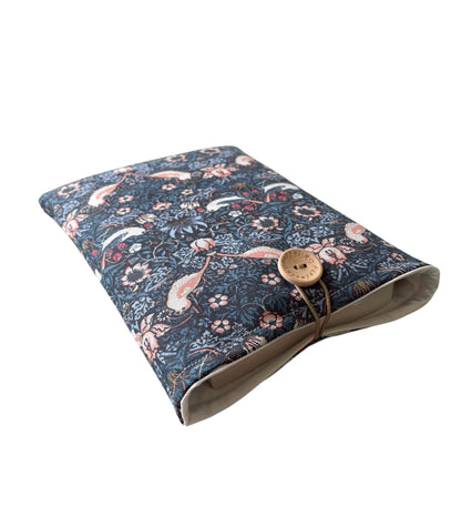 Please note the book in the photo is not included and is for illustrative purposes only.  For information the measurements of the book in the photo are 20.5cms x 13cms x 3.5cms and there is still room in the Book Pouch.