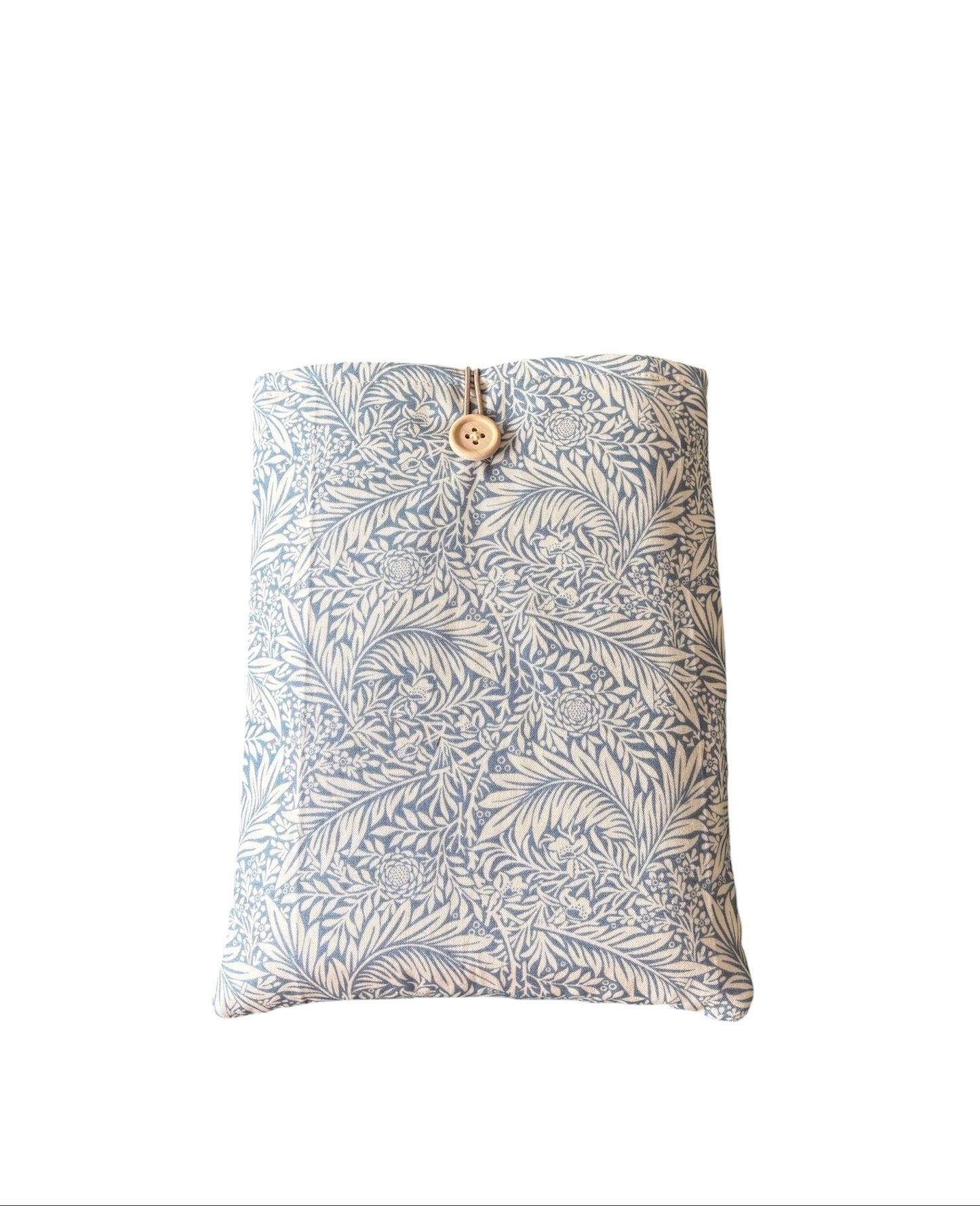 Handmade padded Book Pouch being an ideal Book Lovers Gift to protect books from wear and tear whilst being carried on the go.