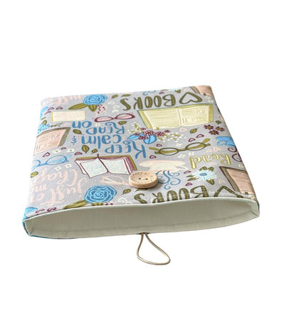 The neutral cream cotton lining is shown in this photo, which complements the patterned fabric. 