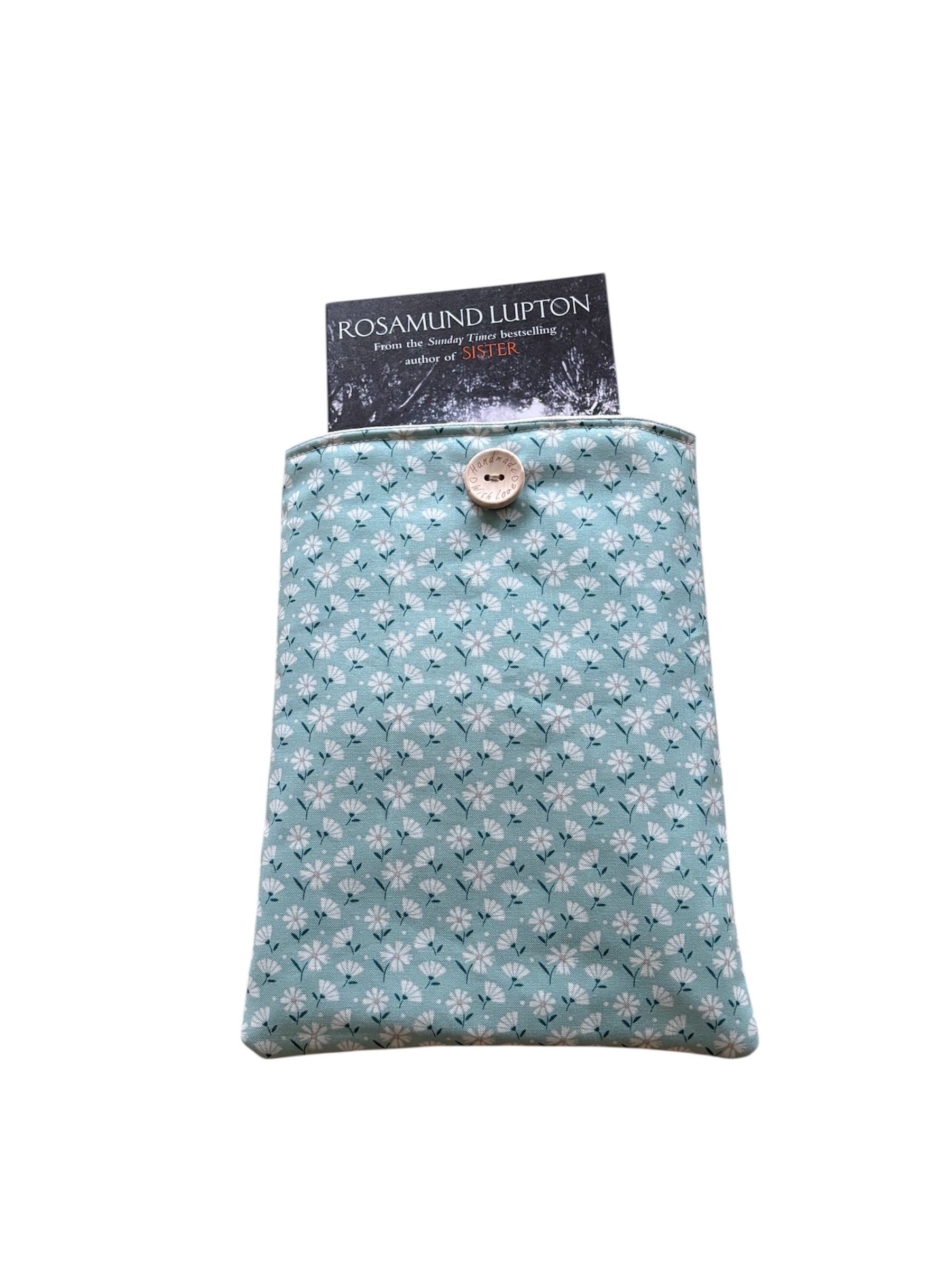 The handmade Book Cover will protect precious books from wear and tear whilst being carried on the go.  Please note the book in the photo is not included and is for illustrative purposes only.