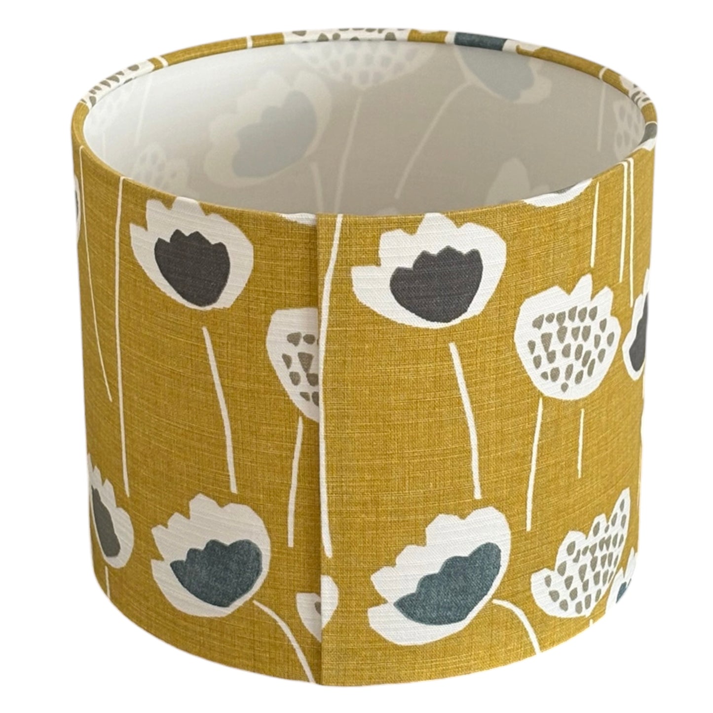 This photo shows the join at the back of the lampshade.  Note the pattern may not match due to pattern repeat and placement.