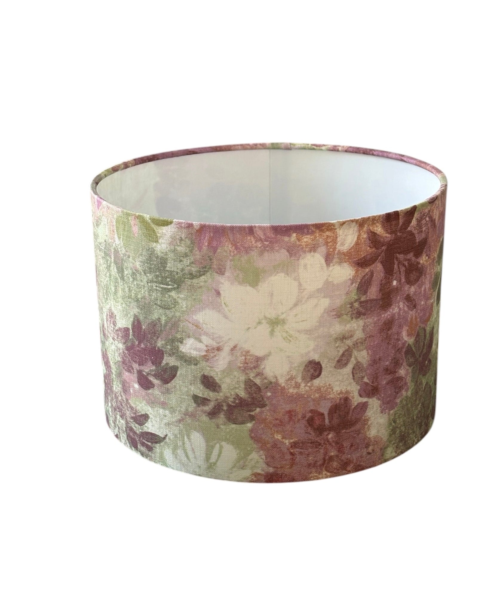 The Wisteria floral pattern fabric colours are muted which has an appearance of watercolours.
