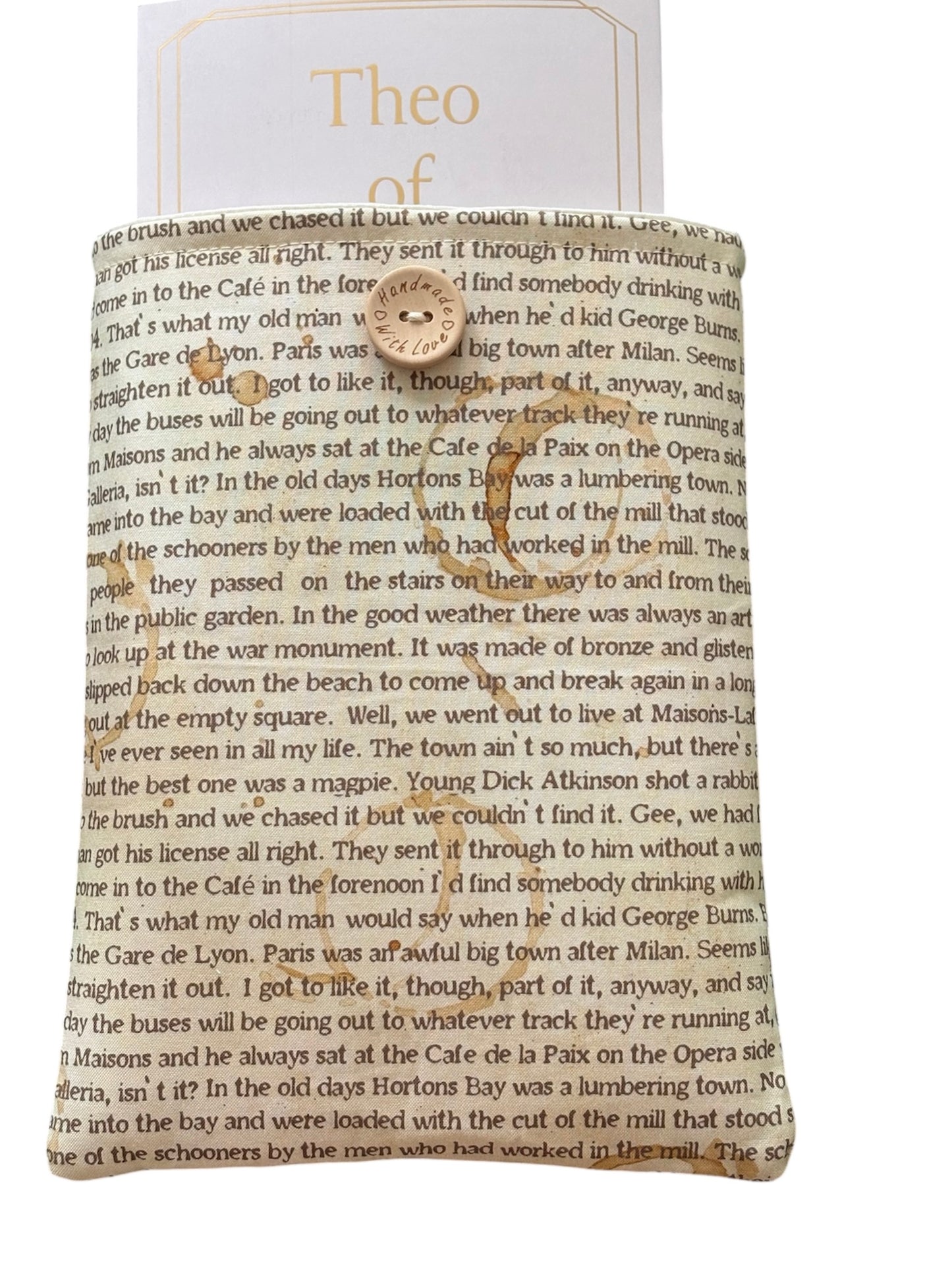 The Book Cover will protect books from wear and tear whilst carried on the go.  May also offer protection for a Kindle e-Reader but check the measurement of the device prior to placing an order.  Please note the book is not included and is for illustrative purposes only.