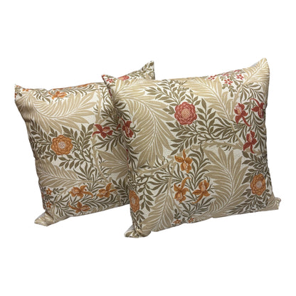 Handmade Zipped Floral Cushion Cover, William Morris Floral Fabric, Pillow Cover