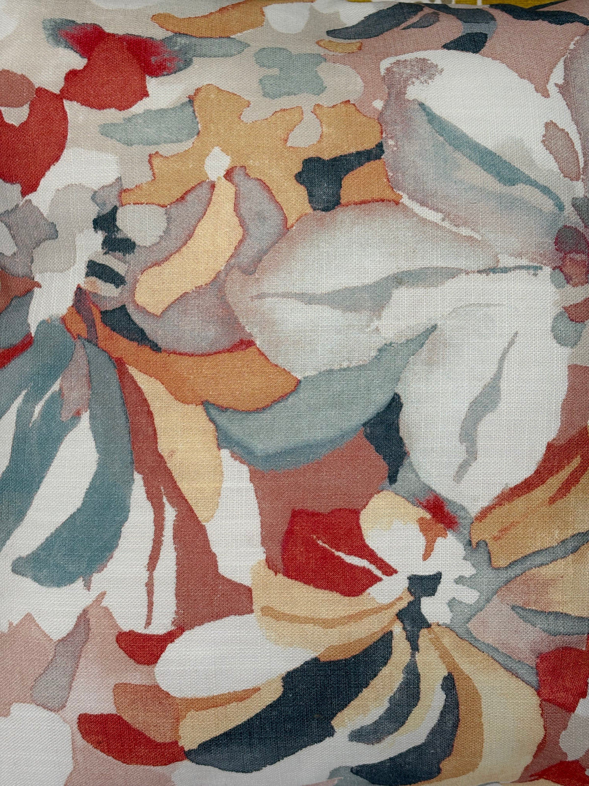 Handmade Zipped Abstract Floral Cushion Cover
