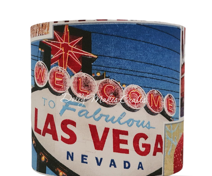 Las Vegas - Handmade Drum Lamp Shade (20cm)